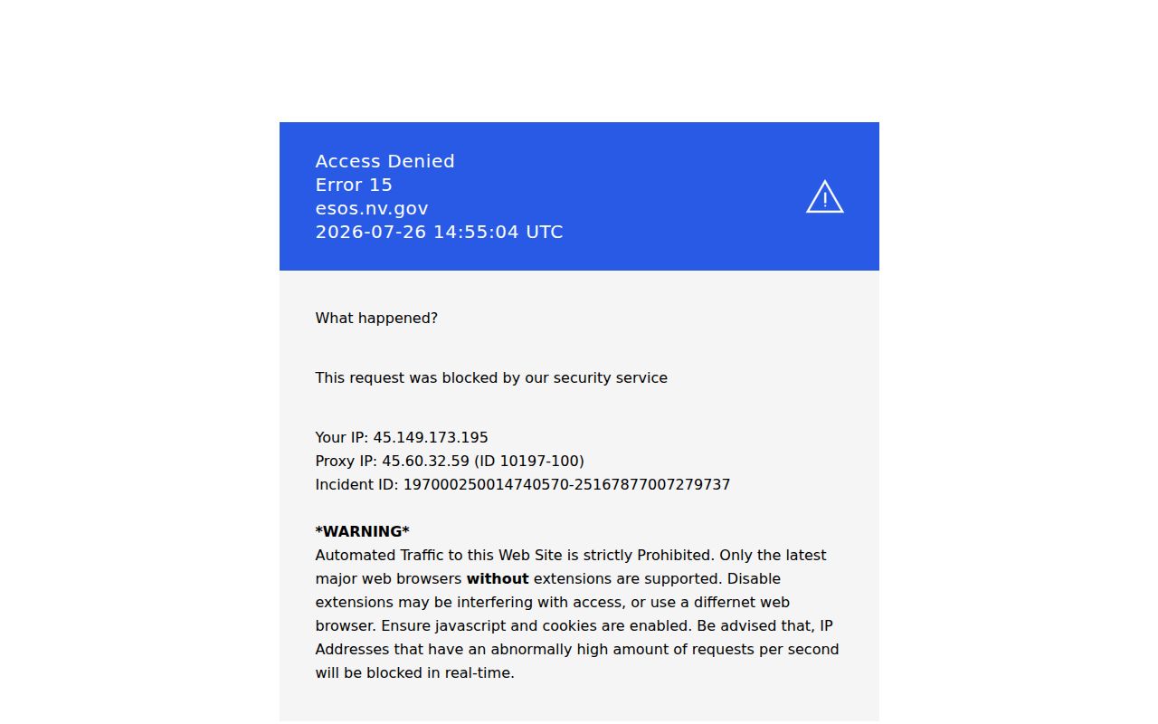 Henderson people search with Nevada entity and business records
