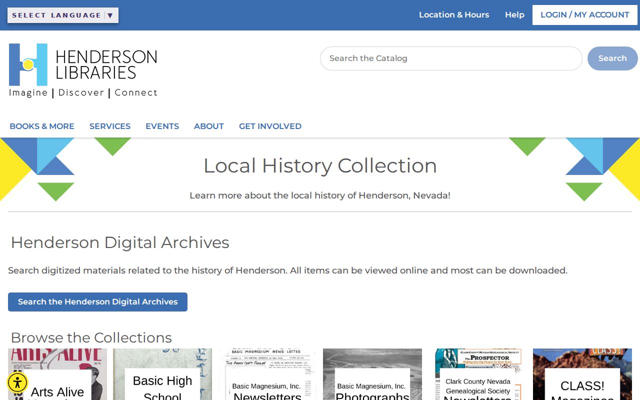 Henderson people directories in the Digital Archives local history collection